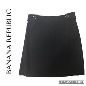 Banana Republic Navy Blue Mini Skirt 0